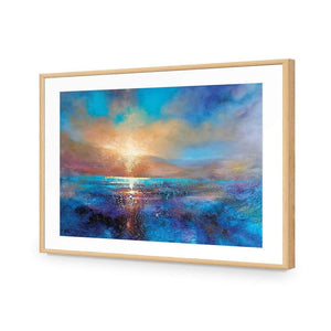 Always the Sun by Annette Schmucker | Classic Acrylic | Flat Frame With Border | Oak