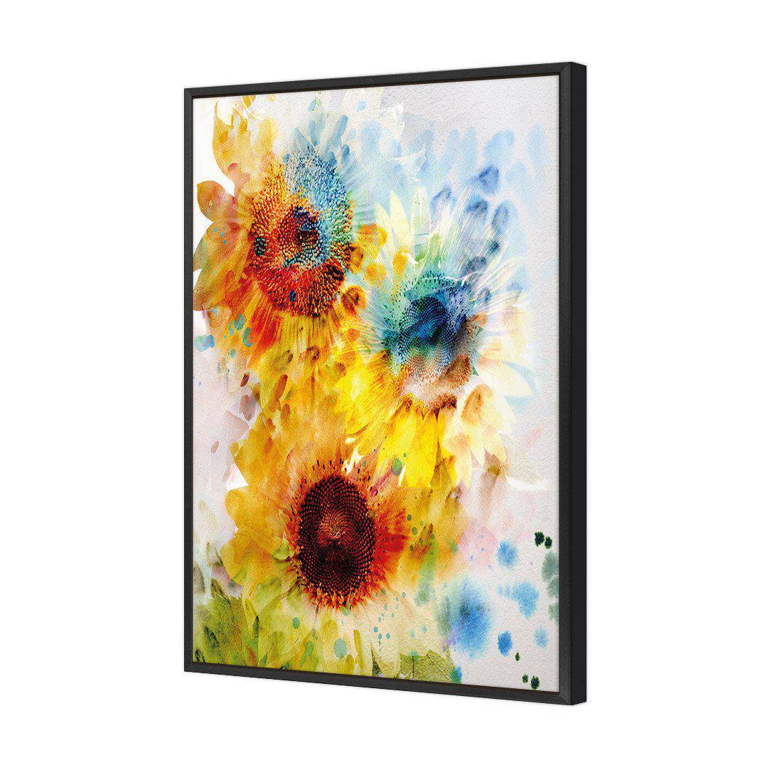 A Blur Of Flowers | Standard Canvas | Floating Frame | Black