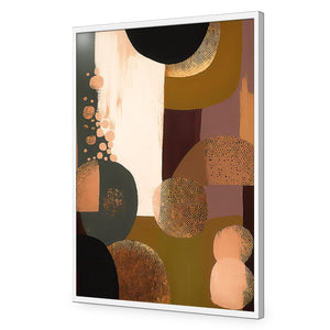 A Touch of Bronze I | Classic Acrylic | Flat Frame No Border | White