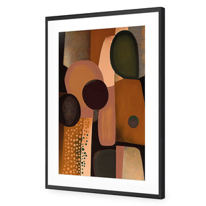 A Touch of Bronze II | Classic Acrylic | Flat Frame With Border | Black