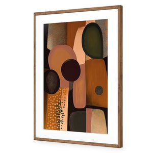 A Touch of Bronze II | Classic Acrylic | Flat Frame With Border | Natural