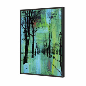 Abstract Road | Standard Canvas | Floating Frame | Black
