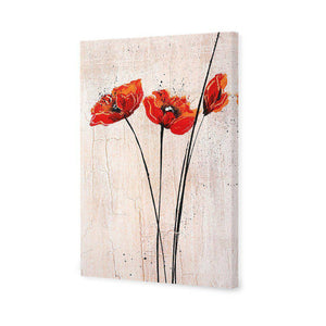Abstract Tall Poppies | Standard Canvas | No Frame | Stretched Canvas
