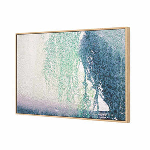 Abstract Waterfall | Standard Canvas | Floating Frame | Oak