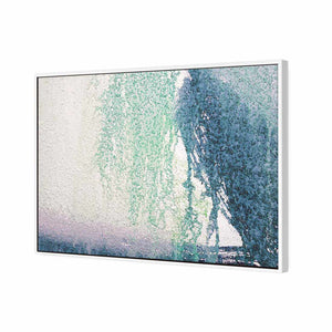 Abstract Waterfall | Standard Canvas | Floating Frame | White