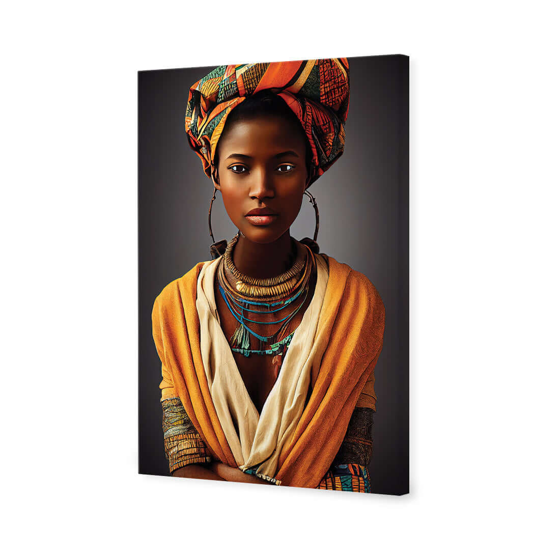 African Girl | Classic Canvas | No Frame | Stretched Canvas