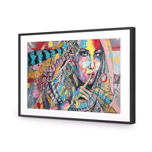 African Secret, Rectangle | Standard Acrylic | Flat Frame With Border | Black