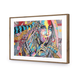 African Secret, Rectangle | Standard Acrylic | Flat Frame With Border | Natural
