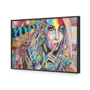 African Secret, Rectangle | Standard Acrylic | Flat Frame No Border | Black