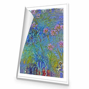 Agapanthus by Monet | Standard Canvas | No Frame | Rolled Canvas
