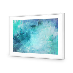 Agave Illusions | Standard Acrylic | Flat Frame With Border | White