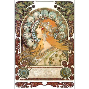 Alphonse Mucha - Zodiac | Classic Canvas | No Frame | Stretched Canvas