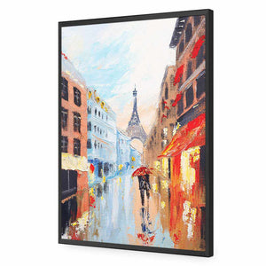 Amour En Pluie | Classic Acrylic | Flat Frame No Border | Black