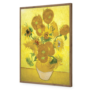 Another Vase Of Sunflowers by Van Gogh | Standard Acrylic | Flat Frame No Border | Natural