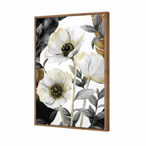 Antique Florals | Standard Canvas | Floating Frame | Natural