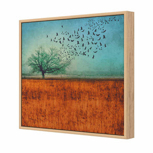 Autumn Migration | Standard Canvas | Floating Frame | Oak