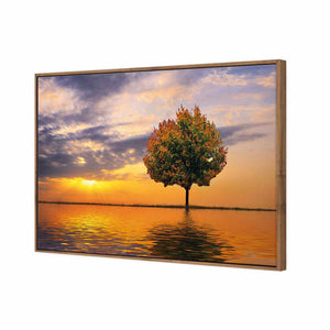 Autumn Reflection | Standard Canvas | Floating Frame | Natural