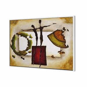 Balancing Puzzle | Standard Canvas | Floating Frame | White