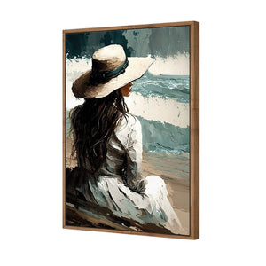 Beach Beauty | Classic Canvas | Floating Frame | Natural