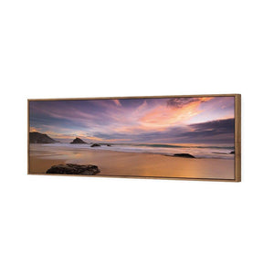 Beach Sunset (long) | Classic Canvas | No Frame | Stretched Canvas
