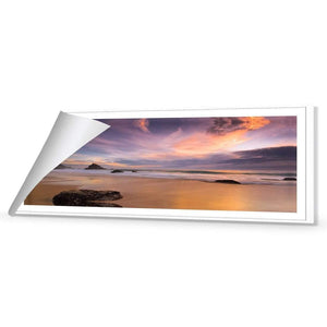 Beach Sunset (long) | Classic Canvas | No Frame | Stretched Canvas