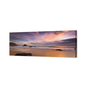 Beach Sunset (long) | Classic Canvas | No Frame | Stretched Canvas