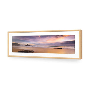 Beach Sunset (long) | Classic Canvas | No Frame | Stretched Canvas
