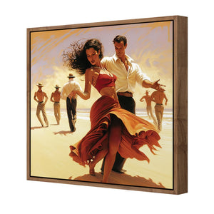 Beach Tango | Classic Canvas | Floating Frame | Natural