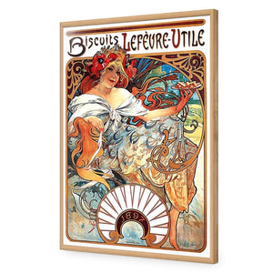 Biscuits, Lefevre Utile By Alphonse Mucha - Wall Art Designs - 954_AR_V WAD_AP - 030 - EDG_45x30_S - 2538 - OAK