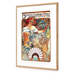 Biscuits, Lefevre Utile By Alphonse Mucha - Wall Art Designs - 954_AR_V WAD_AP - 030 - MAT_45x30_S - 2538 - OAK