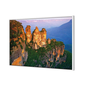 Blue Mountains | Standard Canvas | Floating Frame | White