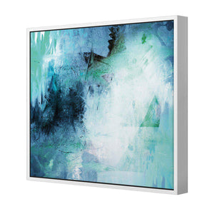 Blue Symphony | Standard Canvas | Floating Frame | White
