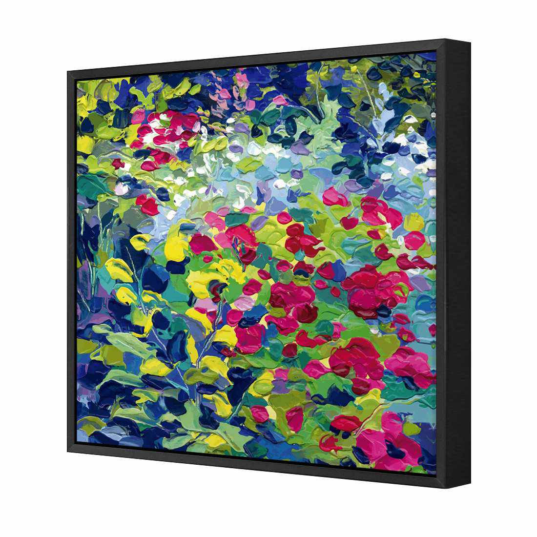 Buds Abound | Standard Canvas | Floating Frame | Black
