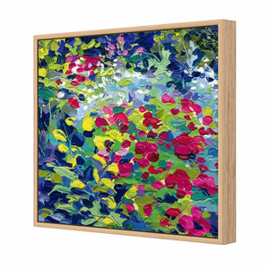 Buds Abound | Standard Canvas | Floating Frame | Oak