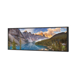 Canadian Lake Reflection | Standard Canvas | Floating Frame | Black