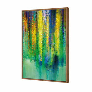 Cascading Colour | Classic Canvas | Floating Frame | Natural