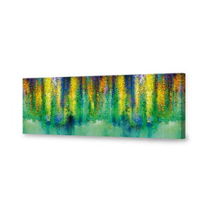 Cascading Colour, Long | Standard Canvas | No Frame | Stretched Canvas