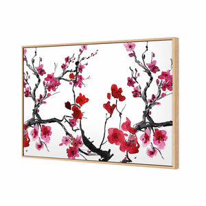 Cherry Blossom | Standard Canvas | Floating Frame | Oak