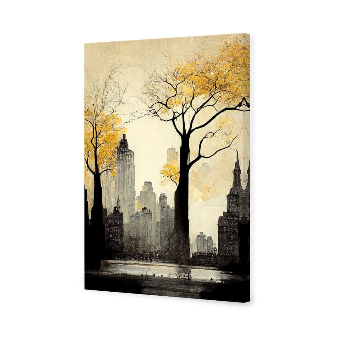 City in Autumn | Classic Canvas | No Frame | Stretched Canvas