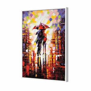City Romance | Standard Canvas | Floating Frame | White