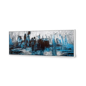 City Under Siege | Standard Canvas | Floating Frame | White