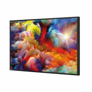 Clouds Of Colour | Standard Canvas | Floating Frame | Black