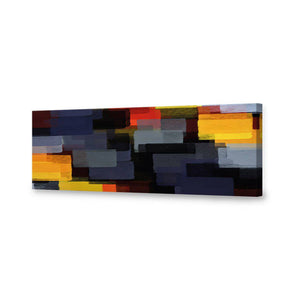 Colliding Blocks | Classic Canvas | No Frame | Stretched Canvas