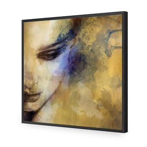 Contemplating (square) | Classic Acrylic | Flat Frame No Border | Black