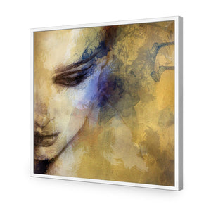 Contemplating (square) | Classic Acrylic | Flat Frame No Border | White