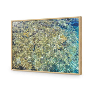Coral Shallows | Classic Acrylic | Flat Frame No Border | Oak