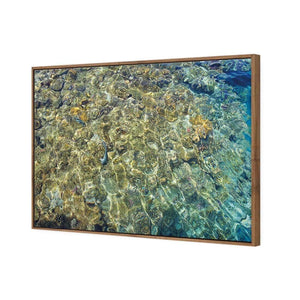Coral Shallows | Classic Canvas | Floating Frame | Natural