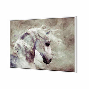 Dapple Grey | Standard Canvas | Floating Frame | White