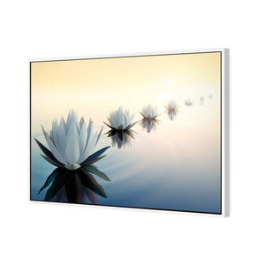 Distant Reflection | Standard Canvas | Floating Frame | White