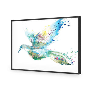 Dove Of Peace | Standard Acrylic | Flat Frame No Border | Black